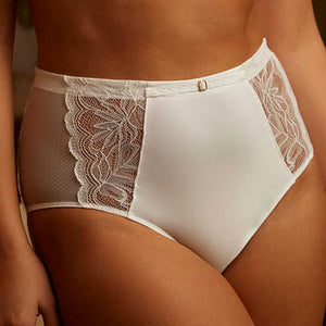 Culotte a vita alta pizzo e microfibra Sans Complexe 61QAO32