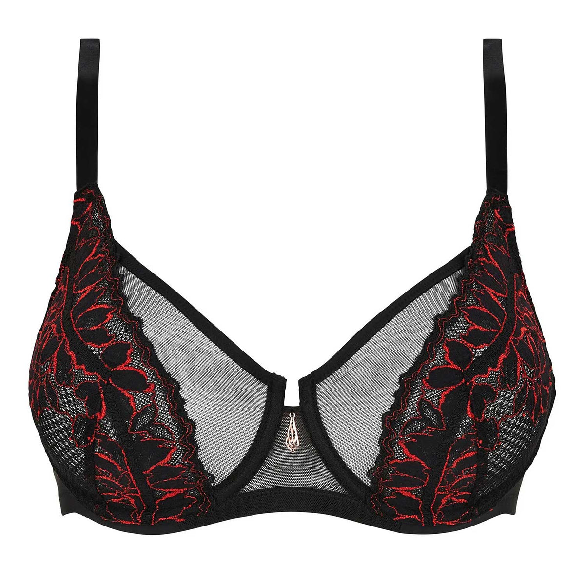 Reggiseno con ferretto pizzo e tulle Sans Complexe 73AAO68