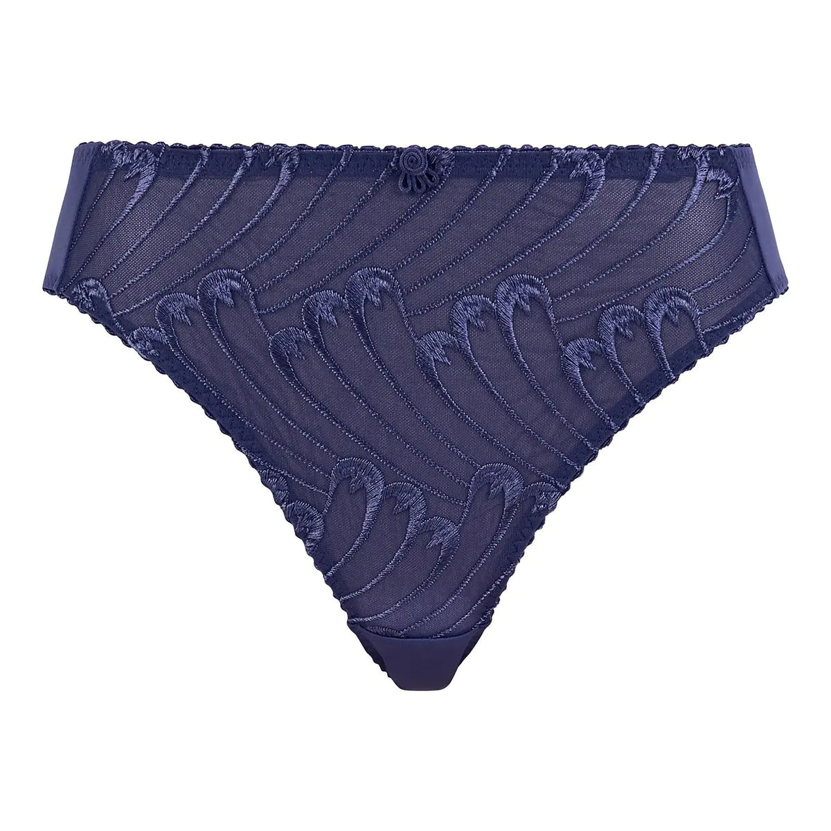 Slip microfibra e tulle semitrasparente con ricamo effetto piuma Sans Complexe 66965