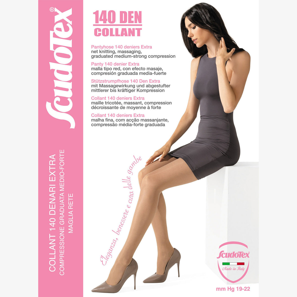 Collant compressione graduata 140 Den Scudotex 490