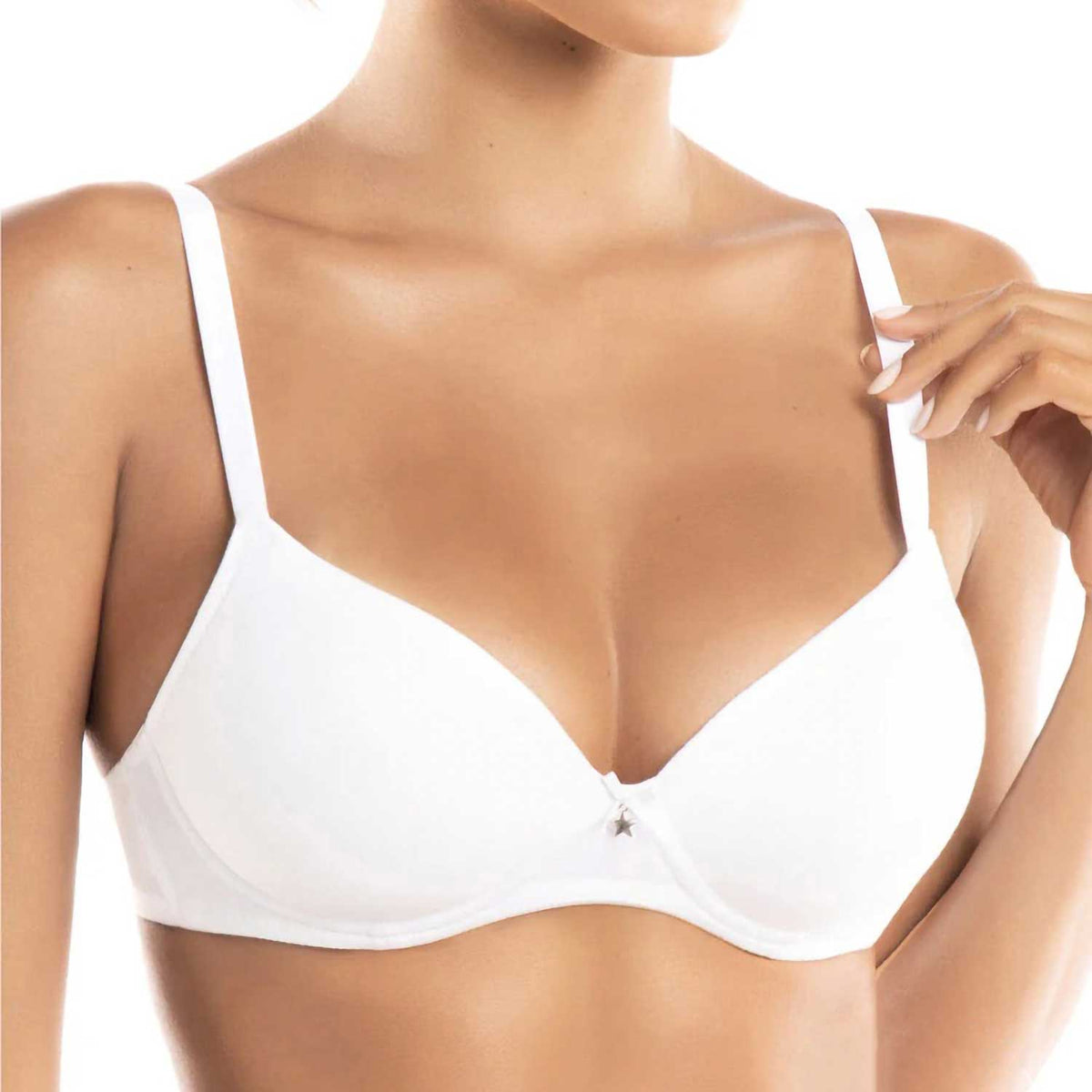 Reggiseno Sièlei 1456 push up senza ferretto cotone