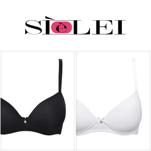 Reggiseno Sièlei 1456 push up senza ferretto cotone