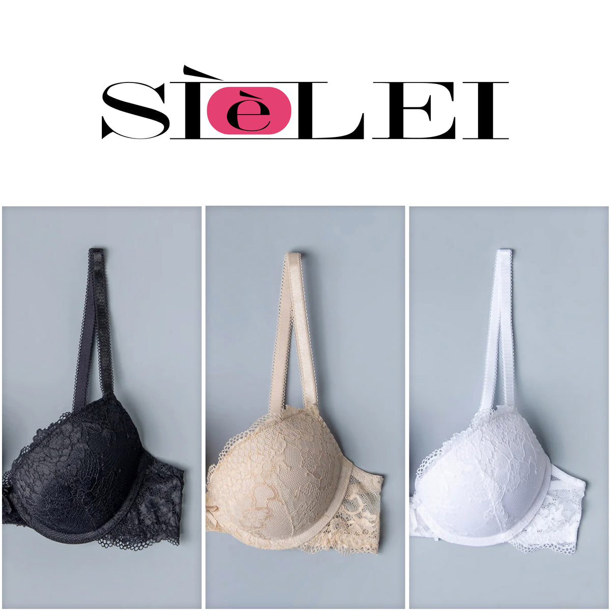 Reggiseno push up con ferretto Sièlei 2444 in pizzo