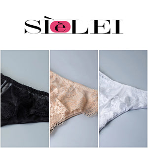 Slip brasiliana Sièlei 2447 in microfibra e pizzo