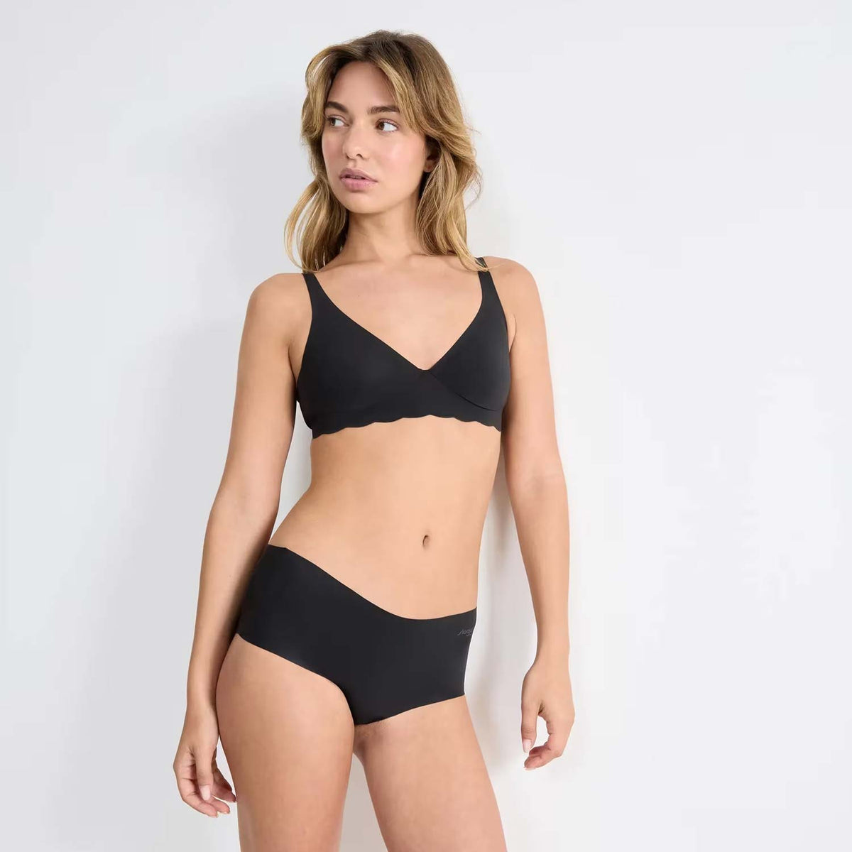 Slip culotte taglio laser microfibra Sloggi short 2 pezzi