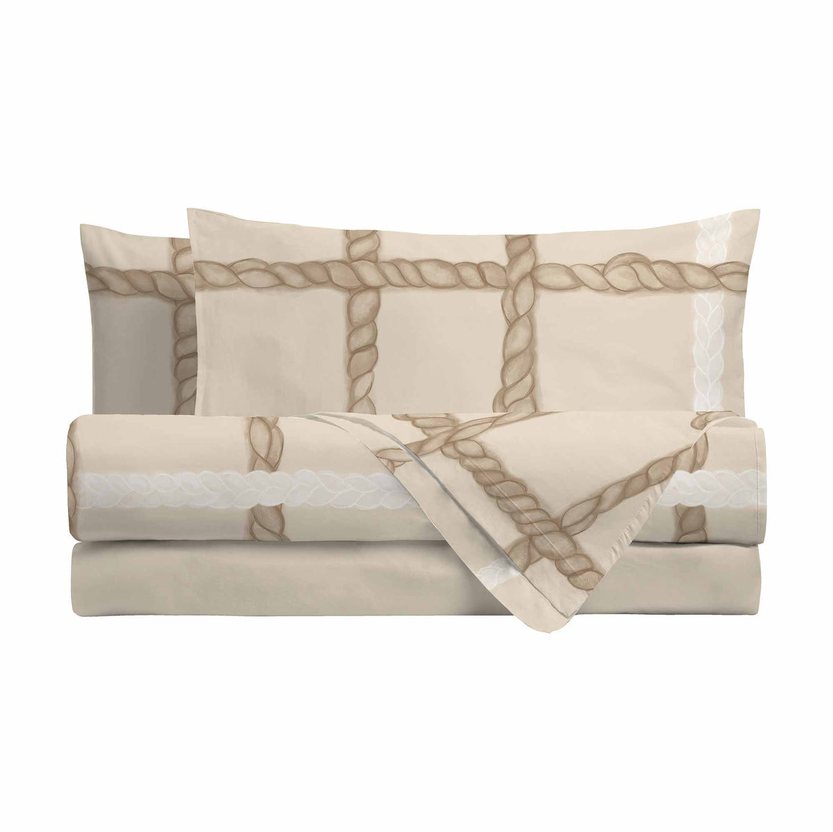 Completo letto con trecce 100% cotone Thun
