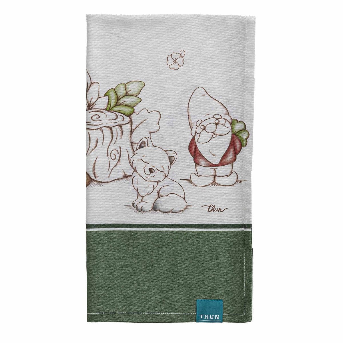 Runner con gnomi in 100% cotone Thun gnomes