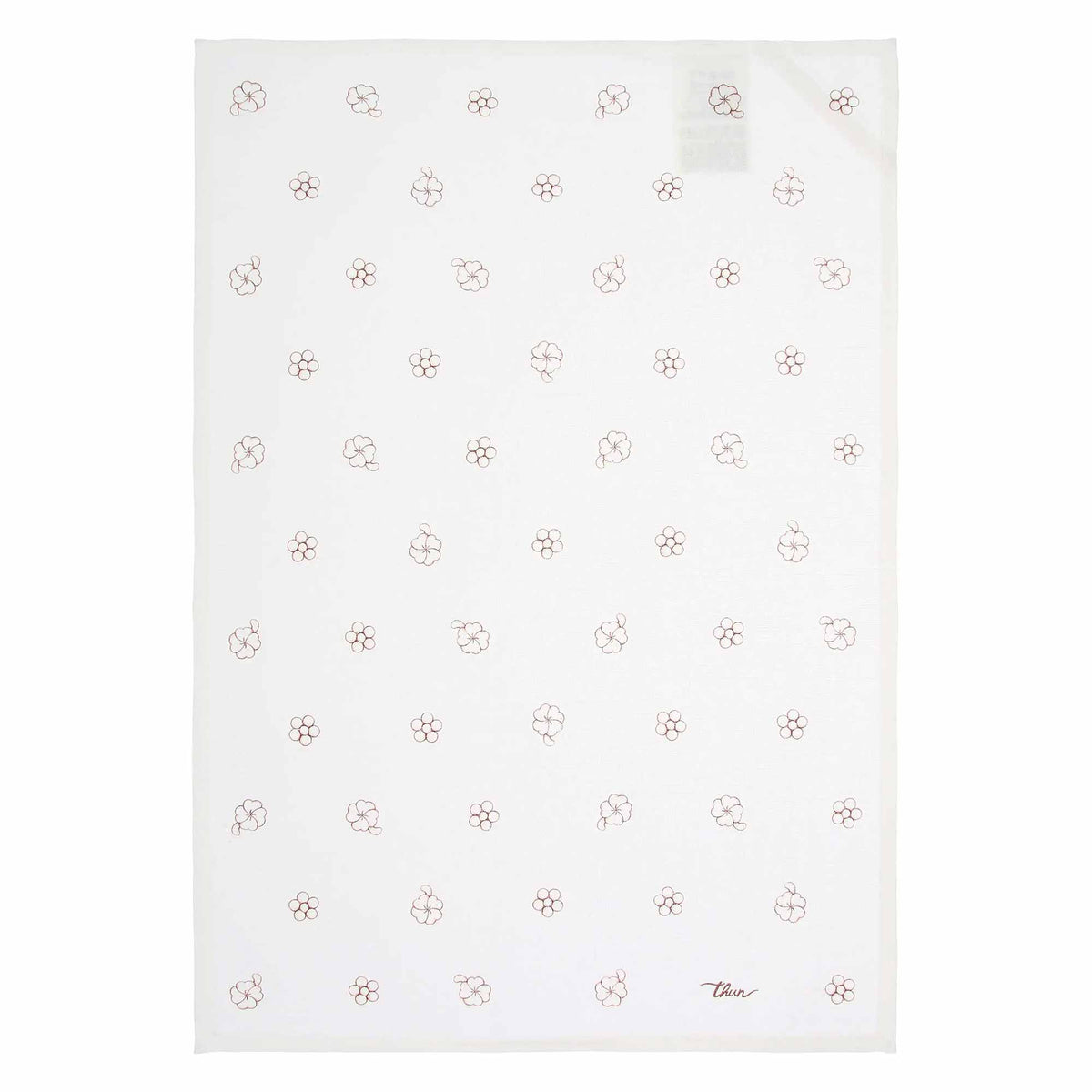 Set da cucina strofinacci a fantasia + cesto Thun 3 pezzi