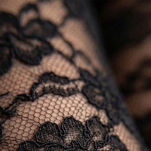 Collant moda effetto pizzo floreale Vignoni