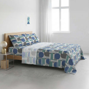 Completo Letto 100% cotone Made in Italy Zambaiti style