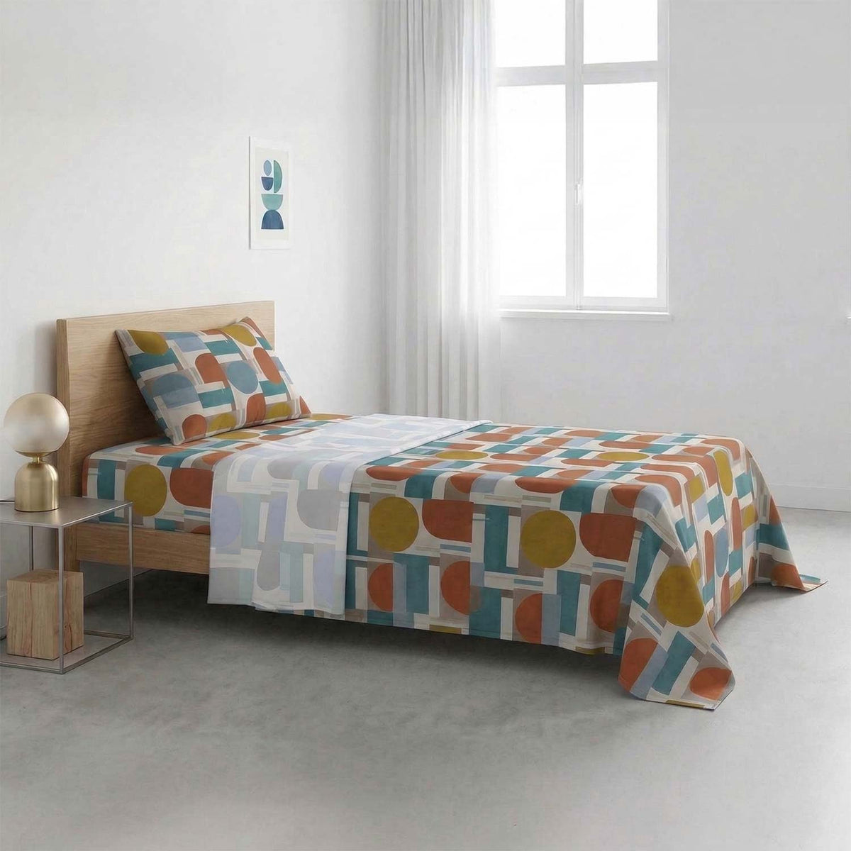 Completo Letto 100% cotone Made in Italy Zambaiti style
