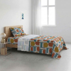 Completo Letto 100% cotone Made in Italy Zambaiti style