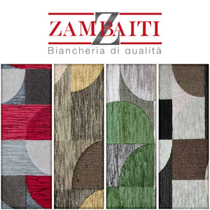 Tappeto arredo in jacquard di ciniglia base antiscivolo Incanto Loop Zambaiti