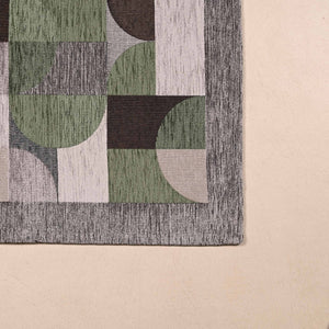 Tappeto arredo in jacquard di ciniglia base antiscivolo Incanto Loop Zambaiti