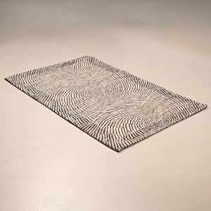 Tappeto arredo jacquard in ciniglia con antiscivolo Ondule Zambaiti