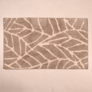 Tappeto da arredo ricami foglie 100% Cotone Leafy Zambaiti