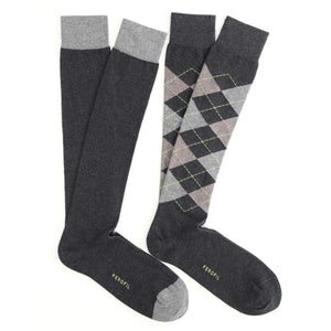 Calze lunghe a rombi Uomo set da 2 paia Perofil VPRC93039