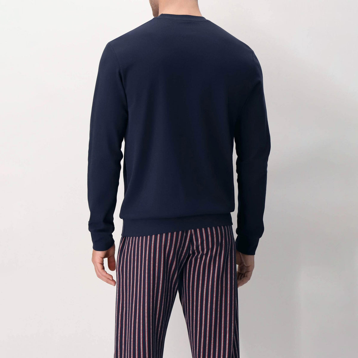 Pigiama Uomo in caldo cotone pantalone a righe spigate Perofil VPRT92975