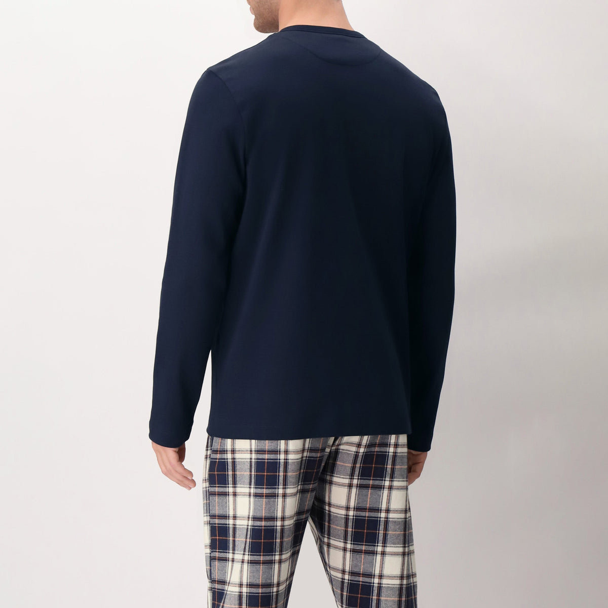 Pigiama uomo fantasia scozzese in caldo cotone Perofil VPRT92981