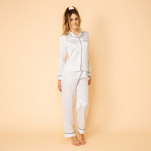 Pigiama donna lungo Irge IRL1519 in raso