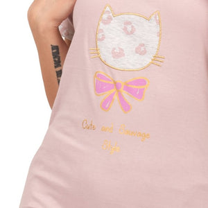 Camicia da notte Irge fresca cotone 100% Mic2042