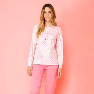 Pigiama donna Irge IRL1992 100% cotone cuori