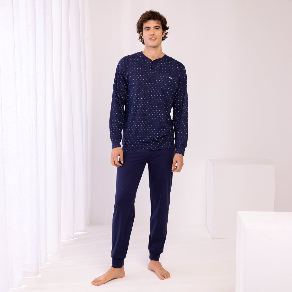 Pigiama Uomo Primaverile 100% cotone Irge IRL2224/CUL126