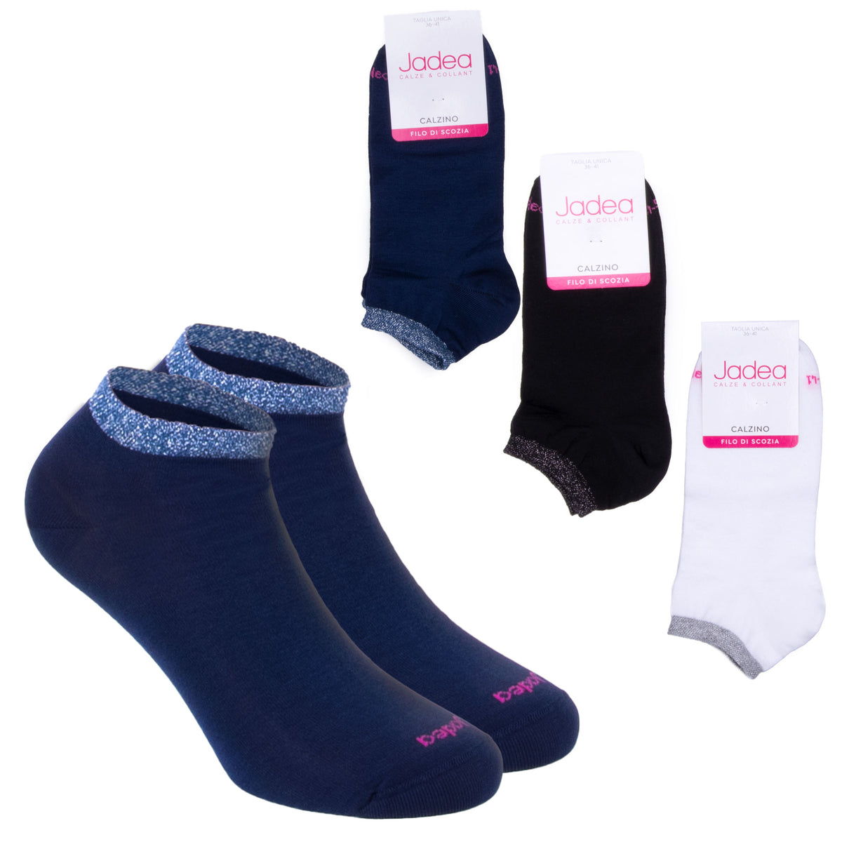 Calzini donna Jadea 21007 colorati 3 pz. var. C