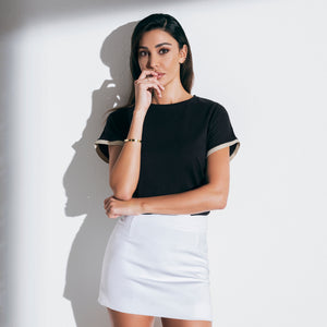 Maglia donna T-Shirt Jadea 4517 in cotone con brillantini