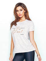 Maglia da donna Jadea 4773 girocollo mezza manica in cotone elasticizzato