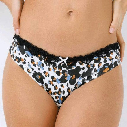 Slip donna jadea 6123 vita bassa fantasia 3 pezzi