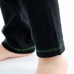 Leggings bimba caldo cotone Meritex blu scuro