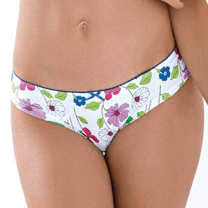 Slip donna jadea 6035 vita bassa floreale 3 pezzi