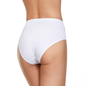 Slip donna Jadea midi 064 cotone elasticizzato e pizzo 3 pz