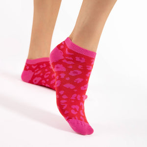 Calze donna leopardate in caldo cotone Fiore Java