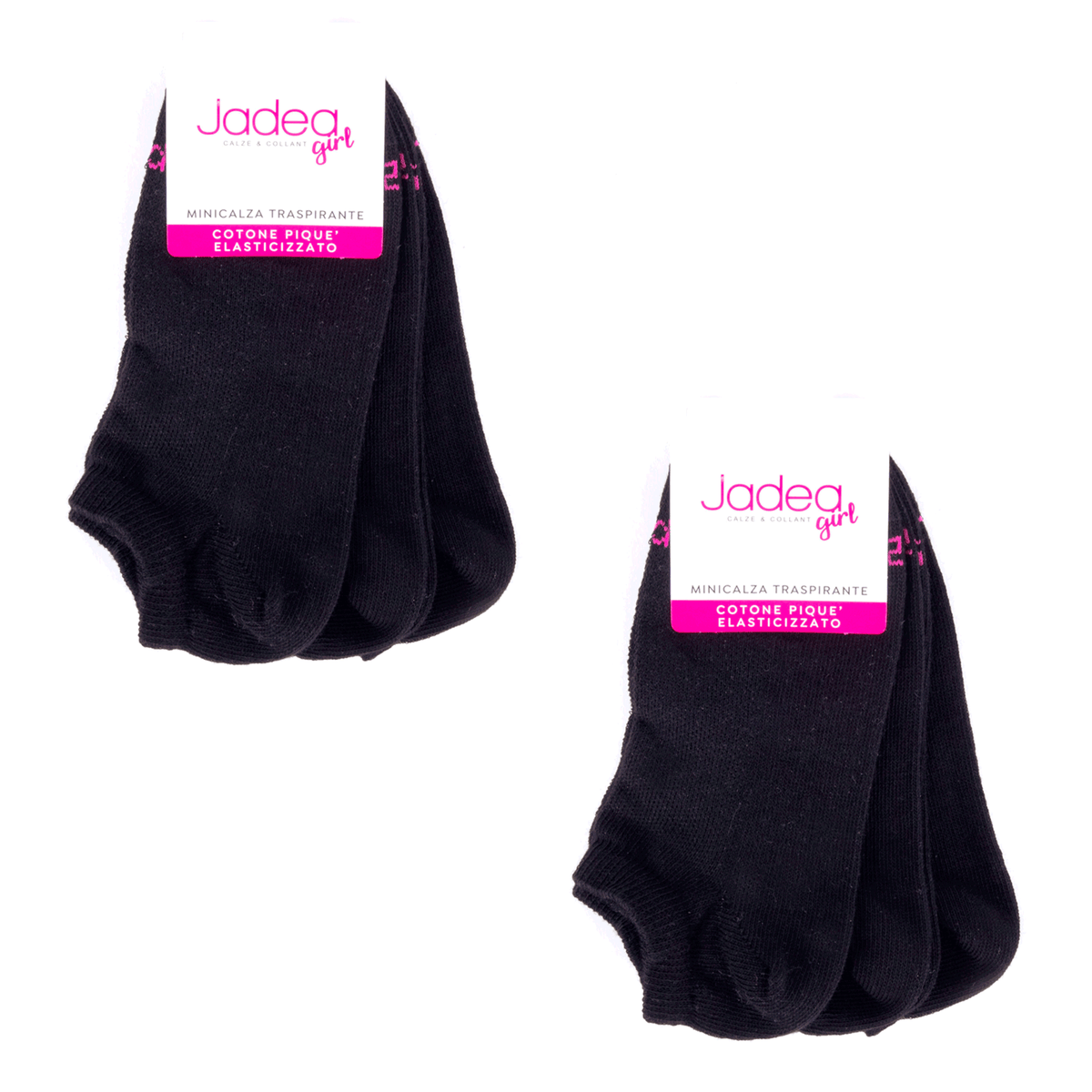 Mini calze bambina Jadea Gmc-jb001 cotone 6 pz