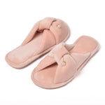 Pantofole donna ciniglia rosa con perlina Preziosa 0060