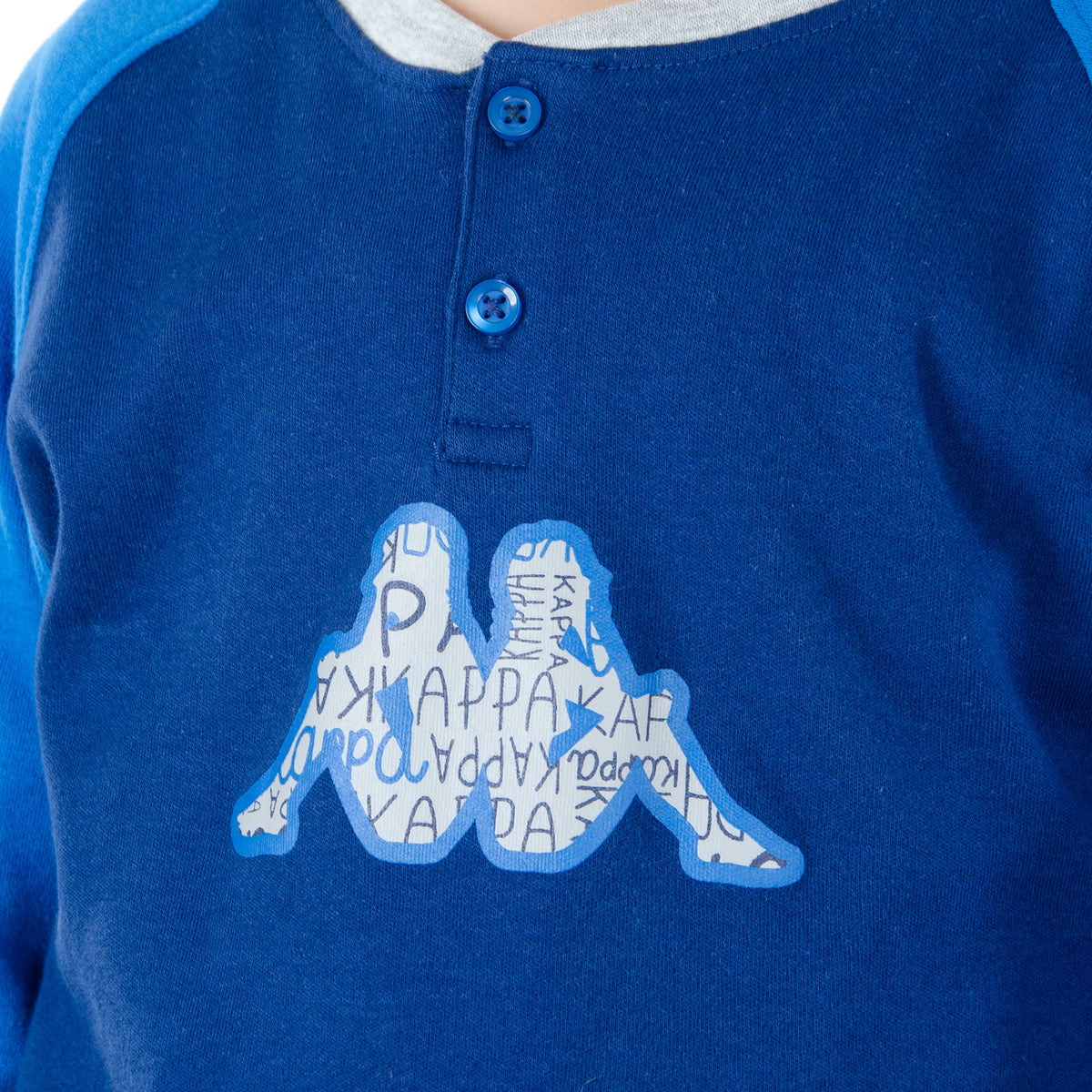 Pigiama bambino Kappa caldo cotone colorato 21420 navy