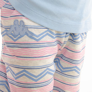 Pigiama bambina caldo cotone bimba Kappa fantasia 21384 celeste