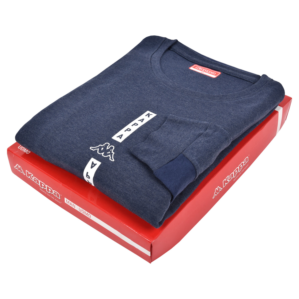 Pigiama uomo invernale Kappa KMW22111 caldo cotone jeans melange