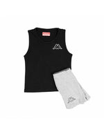 Pigiama bambino Kappa 21240B spalla larga cotone nero