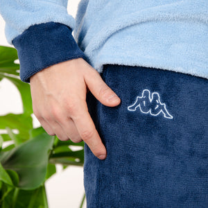 Pigiama uomo Kappa 21298 caldissimo pile coral avio