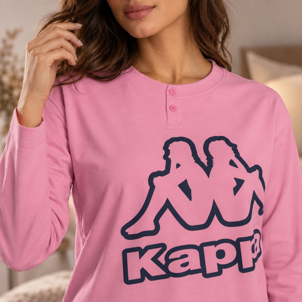 Pigiama donna in caldo cotone Kappa KWW26645