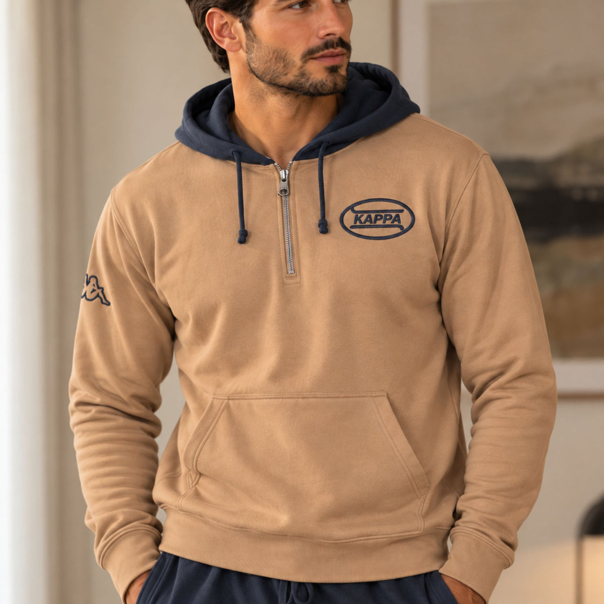 Tuta uomo con cappuccio felpata Kappa KMW26501