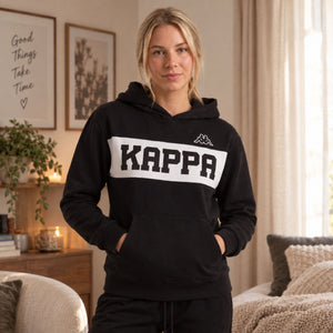 Tuta donna con cappuccio felpata Kappa KWW26602