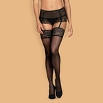 Calze per reggicalze Obsessive Contica Stockings nere