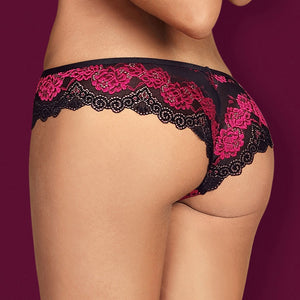 Sexy slip panty Obsessive tulia panties nero fuxia