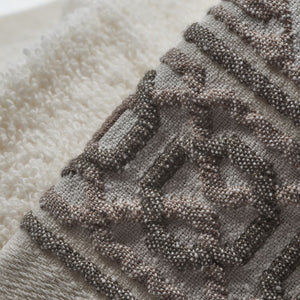 Vingi set asciugamani viso + ospite cotone Kelly panna