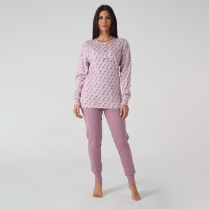 Pigiama donna serafino caldo cotone karelpiù KF5024
