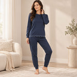 Pigiama donna scollo serafino Biancaluna 26D90023